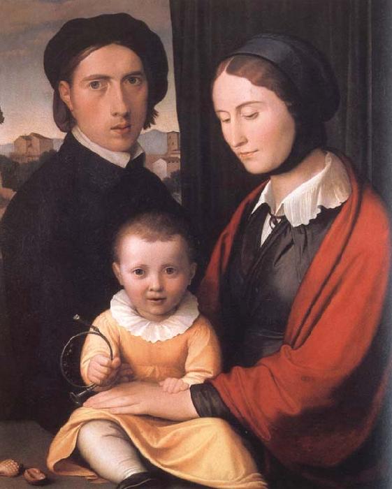 Friedrich overbeck The Artist with his Family Germany oil painting art